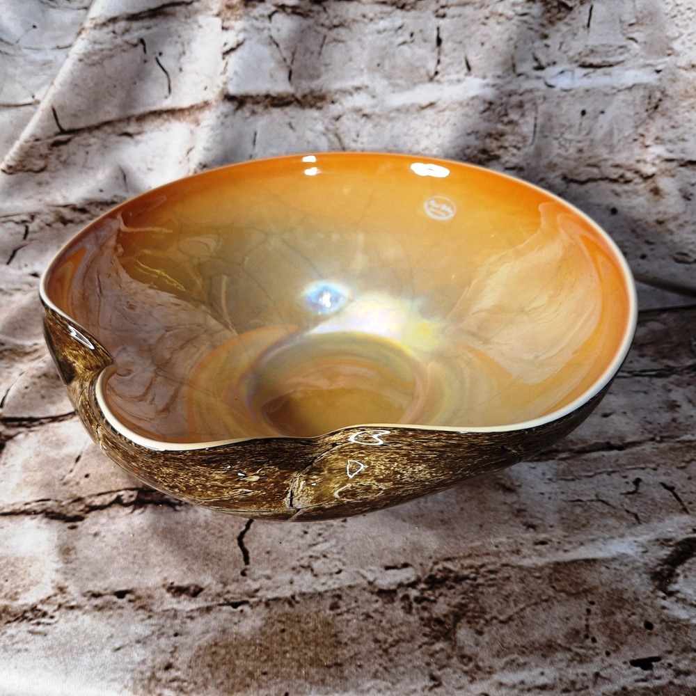 Vintage Royal Gallery 2001 Poland Oyster‎ shell glass bowl
